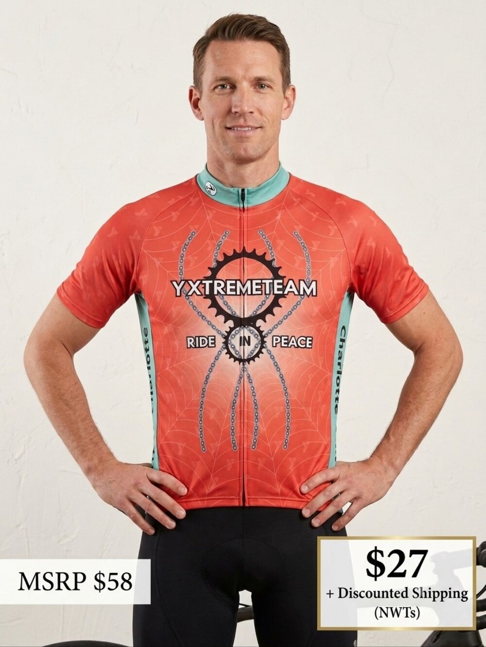 SUGOI YXTREMETEAM 'Ride in Peace' Multi-Colored Cycling Jersey